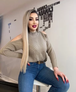 MY Smaibulun Doll | Beige Shoulder Cut-Out Knit Sweater NEW ARRIVALS 13 MY Smaibulun Doll | Beige Shoulder Cut-Out Knit Sweater NEW ARRIVALS