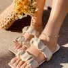 HT New In Shoes En Bloom | RUBI BEIGE SLIDES