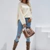 MY Smaibulun | DORETTA Beige Oversized Front Pocket Knit Sweater New In Clothing