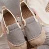TC Cactus Rose | Scales Print Linen Espadrilles Loafers- Beige New In Shoes