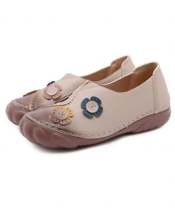 Applique Stitch Nonskid Loafers - SIKETU