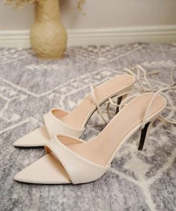 HT NEW ARRIVALS En Bloom | CHARMANTE BEIGE STRAP HEELS