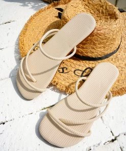 HT EN BLOOM | RYLEIGH STRAP THONG BEIGE