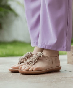 SIKETU | Apricot Rosette Sandals NEW ARRIVALS