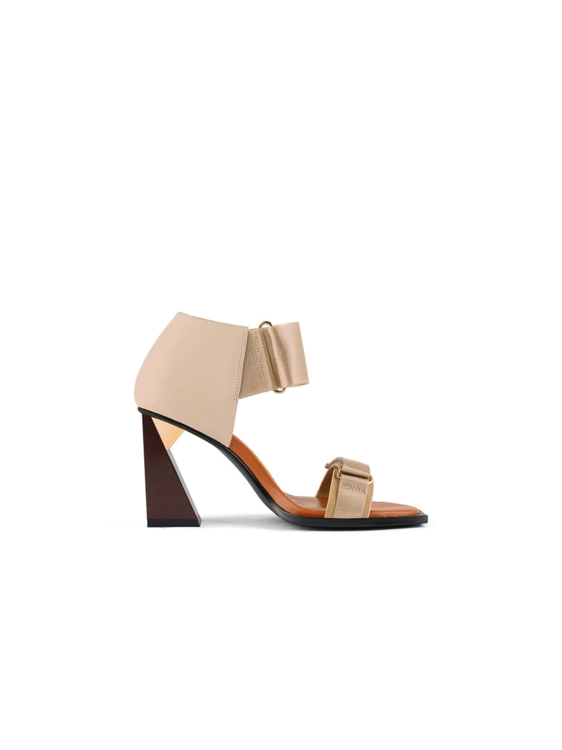 Jady Rose New In Shoes JadyRose | ALIDIA Beige Leather Heel Sandal 2 Jady Rose New In Shoes JadyRose | ALIDIA Beige Leather Heel Sandal