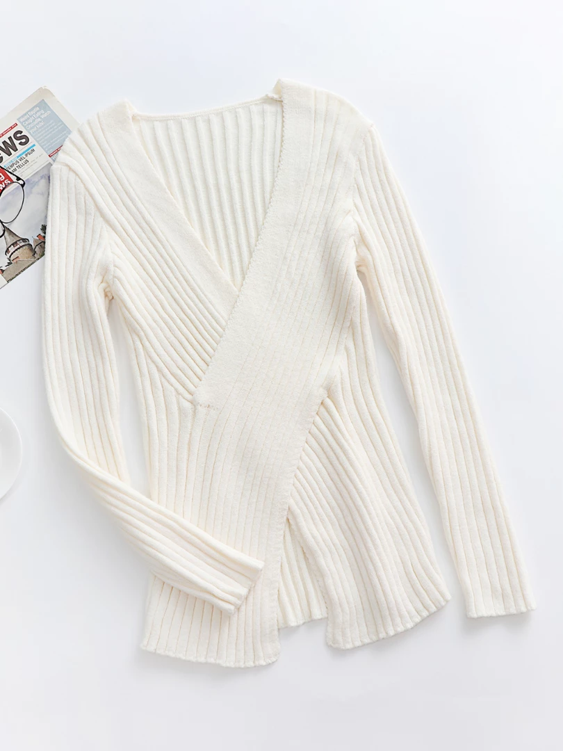 MY New In Clothing Smaibulun | HARLIE Knit Wrap Top - Beige 2 MY New In Clothing Smaibulun | HARLIE Knit Wrap Top - Beige