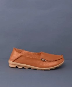 ATC Side Metallic Trim Leather Loafers - MAMA LOVE Shop Loafer