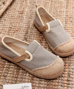 TC Cactus Rose | Scales Print Linen Espadrilles Loafers- Beige New In Shoes