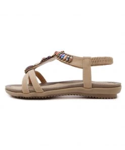 SIKETU | BEIGE STONE-EMBELLISHED SANDAL S/S 2022