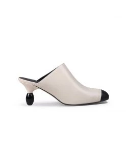 Jady Rose JadyRose | Bead Heel Black Toe Slice Mule 17 Jady Rose JadyRose | Bead Heel Black Toe Slice Mule