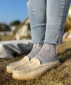 ATC Laser Cut Out Mules Loafers - Women