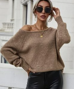 MY Smaibulun | CHESTERFIELD Beige Oversized Collar Knit Sweater 9 MY Smaibulun | CHESTERFIELD Beige Oversized Collar Knit Sweater