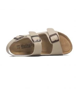 Maibulun - Beige Double-Strap Slingback Sandals
