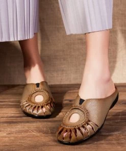 XR Woven Reaching Cut-Out Mules - Rumour Has It Shop Sandals