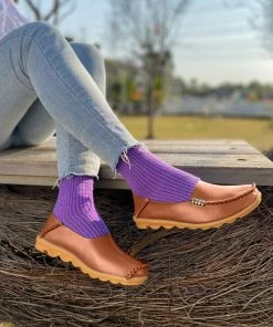 ATC Side Metallic Trim Leather Loafers - MAMA LOVE Shop Loafer