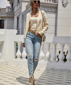 MY Smaibulun | RACHAELS Knit Cardigan Set - Beige NEW ARRIVALS