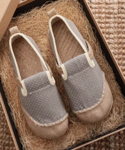 TC Cactus Rose | Scales Print Linen Espadrilles Loafers- Beige New In Shoes 9 TC Cactus Rose | Scales Print Linen Espadrilles Loafers- Beige New In Shoes