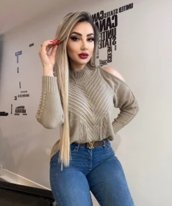 MY Smaibulun Doll | Beige Shoulder Cut-Out Knit Sweater NEW ARRIVALS 11 MY Smaibulun Doll | Beige Shoulder Cut-Out Knit Sweater NEW ARRIVALS