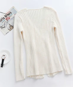 MY New In Clothing Smaibulun | HARLIE Knit Wrap Top - Beige 8 MY New In Clothing Smaibulun | HARLIE Knit Wrap Top - Beige
