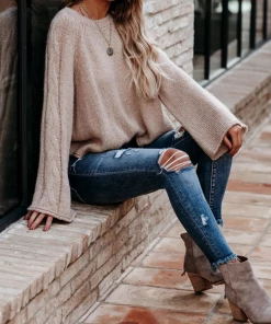 MY Smaibulun Doll | PHYLLIS Oversized Sector Sleeve Knit Jumper - Beige NEW ARRIVALS 10 MY Smaibulun Doll | PHYLLIS Oversized Sector Sleeve Knit Jumper - Beige NEW ARRIVALS