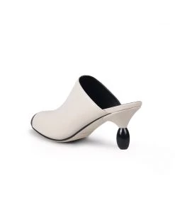 Jady Rose JadyRose | Bead Heel Black Toe Slice Mule 18 Jady Rose JadyRose | Bead Heel Black Toe Slice Mule
