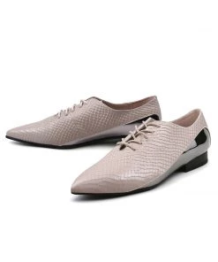 Jady Rose Genuine Leather Amina Shining Oxford Shoes - JadyRose