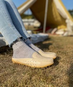 ATC Laser Cut Out Mules Loafers - Women