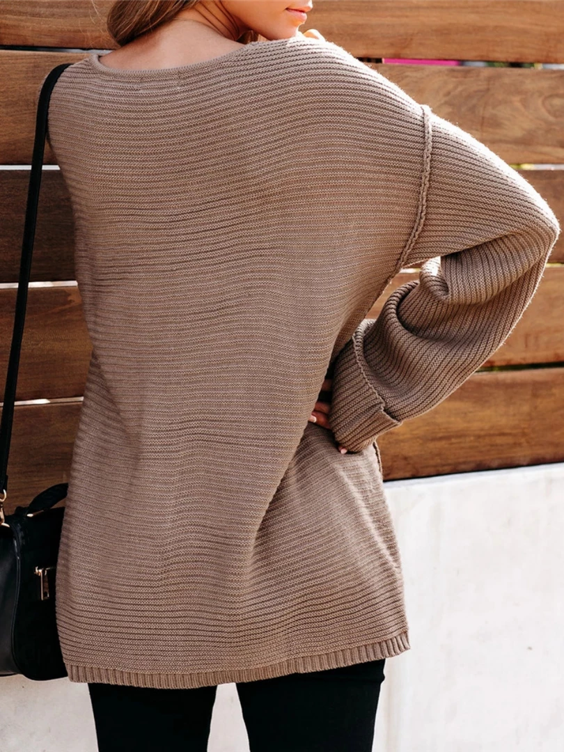 MY Smaibulun | MACHE Low V-Neck Oversize Sleeve Knit Top - Beige New In Clothing 6 MY Smaibulun | MACHE Low V-Neck Oversize Sleeve Knit Top - Beige New In Clothing