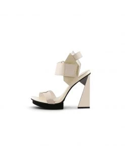 Jady Rose JADYROSE | TIKOYA BEIGE LEATHER HEEL New In Shoes