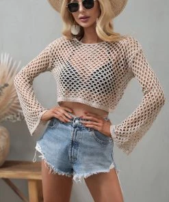 MY AIDA CROCHET KNIT TOP - BEIGE NEW ARRIVALS
