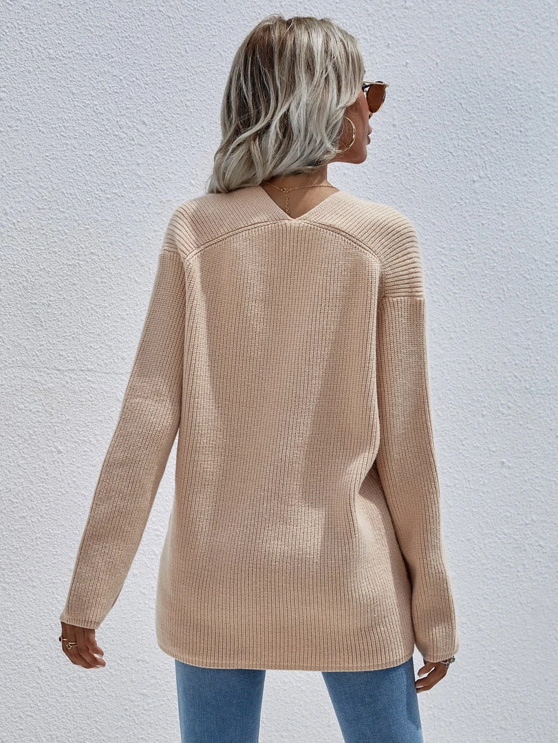 MY Smaibulun | Beige Marjorie V-neck Knit Sweater New In Clothing 8 MY Smaibulun | Beige Marjorie V-neck Knit Sweater New In Clothing
