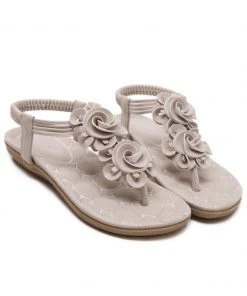 SIKETU | Apricot Rosette Sandals NEW ARRIVALS