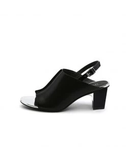 Jady Rose JadyRose | Chunky-Heel Leather Sandal - Black