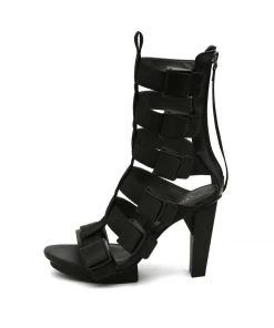 Jady Rose Shop Sandals Strappy Gold-Heel Gladiators- High Heel Sandals