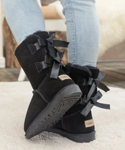 XH SMAIBULUN UGG⢠| Ribbon Back Double-Bow Suede Boots New In Shoes