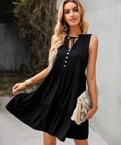 DY NEW ARRIVALS MARITA DRESS - BLACK