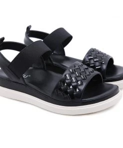 Braided Rubber Band Forever Slides Flat Sandals - SIKETU