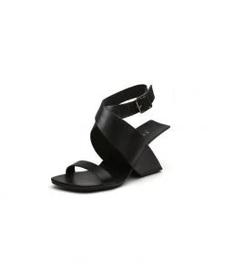 Jady Rose S/S 2022 Twist Strap Open-Heel Leather Slide Sandal - JadyRose 20 Jady Rose S/S 2022 Twist Strap Open-Heel Leather Slide Sandal - JadyRose
