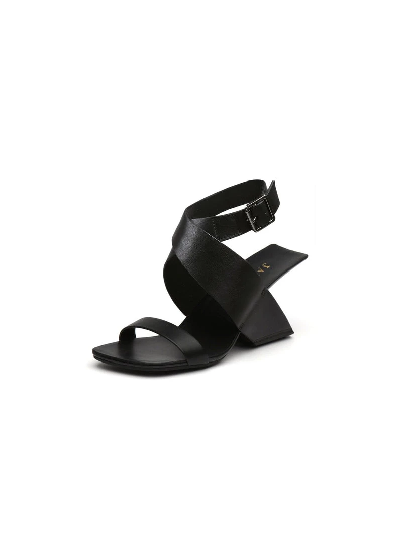 Jady Rose S/S 2022 Twist Strap Open-Heel Leather Slide Sandal - JadyRose 6 Jady Rose S/S 2022 Twist Strap Open-Heel Leather Slide Sandal - JadyRose