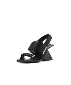 SMAIBULUN Sales 8 Jady Rose JadyRose | Wedge Heel Summer Slingback Sandal - Black New In Shoes