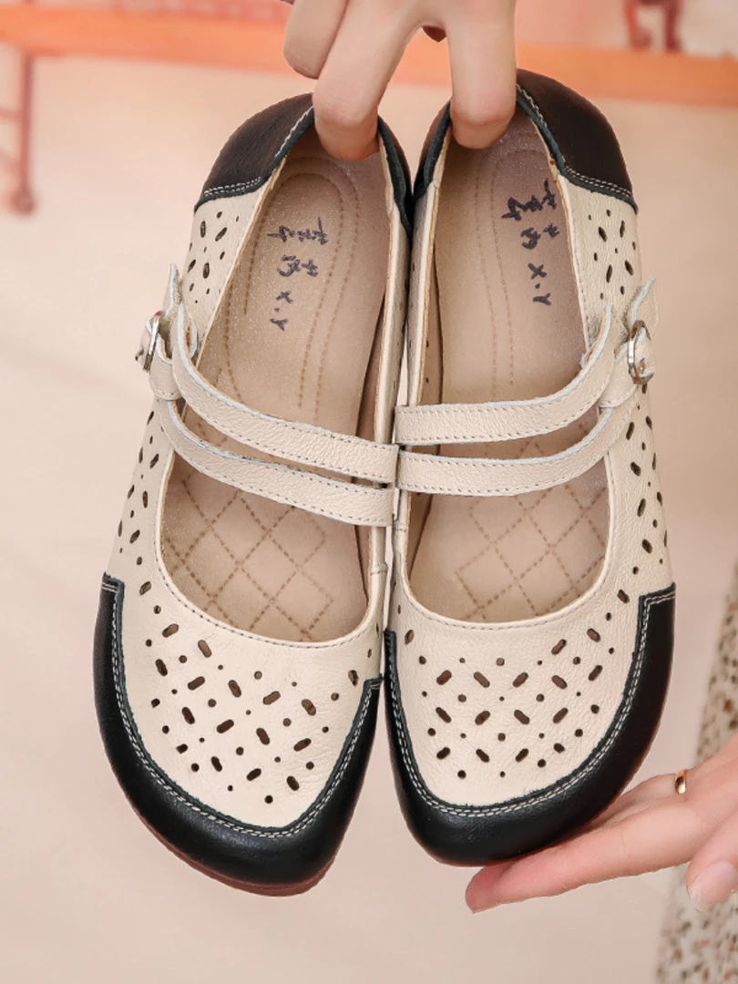 XR Rumour Has It | Perforated Double Cross Strap Leather Mary Jane Flats- Black New In Shoes 1 XR Rumour Has It | Perforated Double Cross Strap Leather Mary Jane Flats- Black New In Shoes