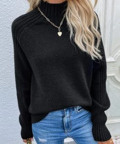 MY New In Clothing Smaibulun | Black CHESTERFIELD Knit Jumper