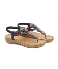 New In Shoes Rhinestone Embellished Sandals - SIKETU