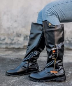 AL New In Shoes En Bloom | Side-Pocket Slouchy Long Boot - Black