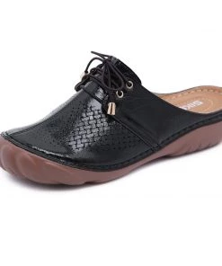 Woven Quilted Oxford Mules - SIKETU New In Shoes