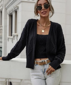 MY Smaibulun | RACHAELS Knit Cardigan Set - Black NEW ARRIVALS