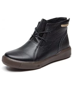 XR Shoes Modern Lace-Up Leather Boots - Rumour Has It