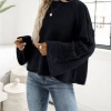 MY Smaibulun | PHYLLIS Oversized Sector Sleeve Knit Jumper - Black