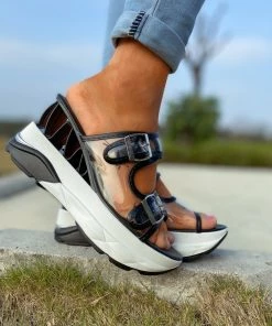 YL Double-Strap Platform Sandal - EN BLOOM