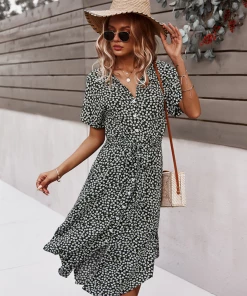 DY LORRIE SHIRT MIDI DRESS - BLACK